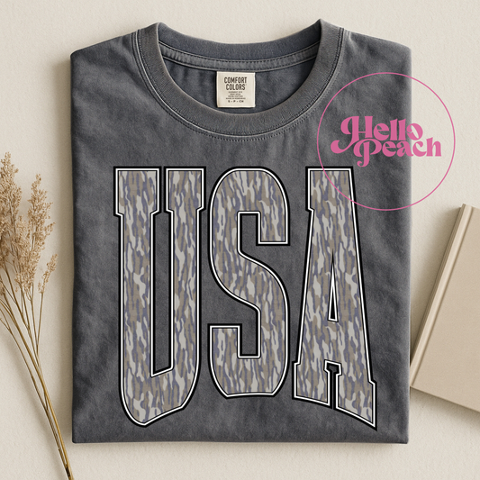 Camo USA Tee
