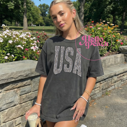 Camo USA Tee