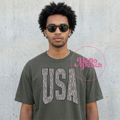 Camo USA Tee