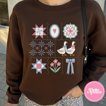 Grandma Core At Heart Crewneck