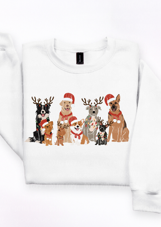 Festive Dog Squad Sweatshirt