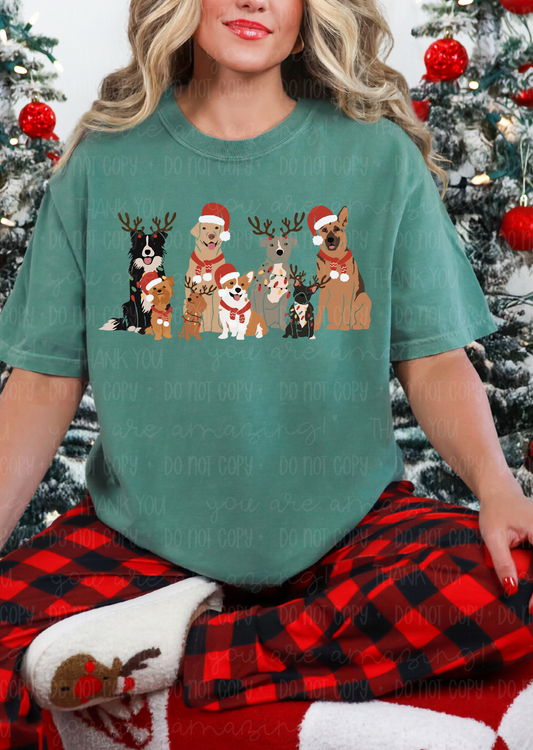 Festive Dog Squad Tee