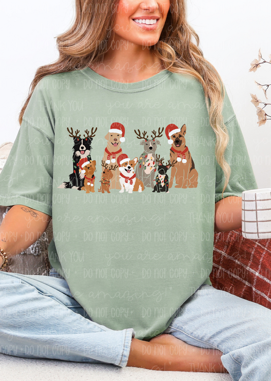 Festive Dog Squad Tee