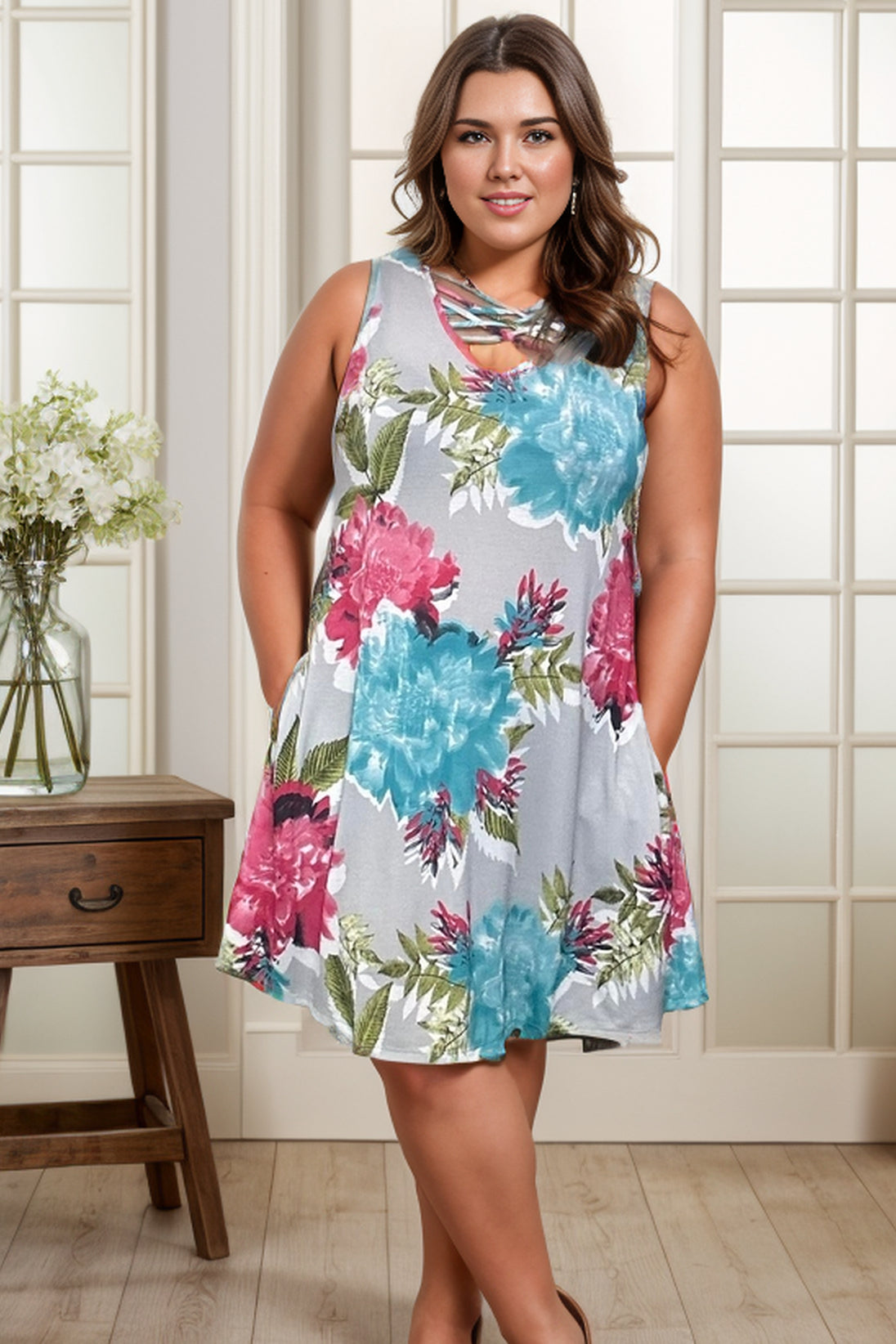 Floral Pizzaz  - Swing Dress