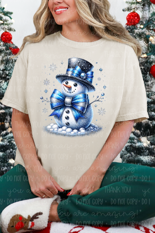 Frosty Elegance Snowman Tee