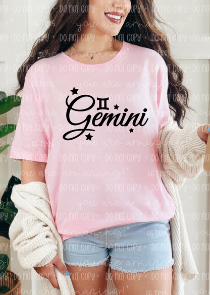 Gemini Zodiac Sign Tee