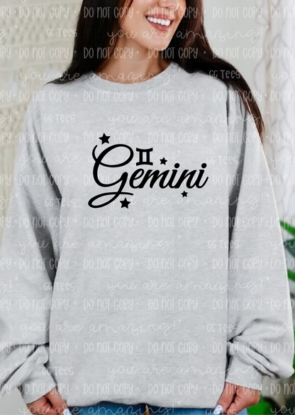 Gemini Zodiac Sign Tee