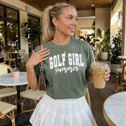 Golf Girl Summer Tee Or Sweatshirt