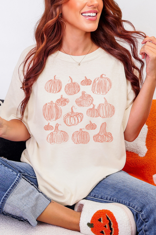 Handrawn Pumpkin Patch Tee