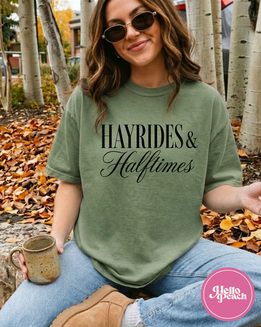 Hayrides & Halftimes Tee