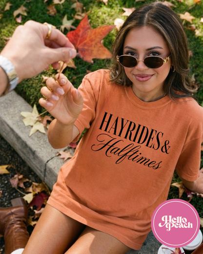 Hayrides & Halftimes Tee