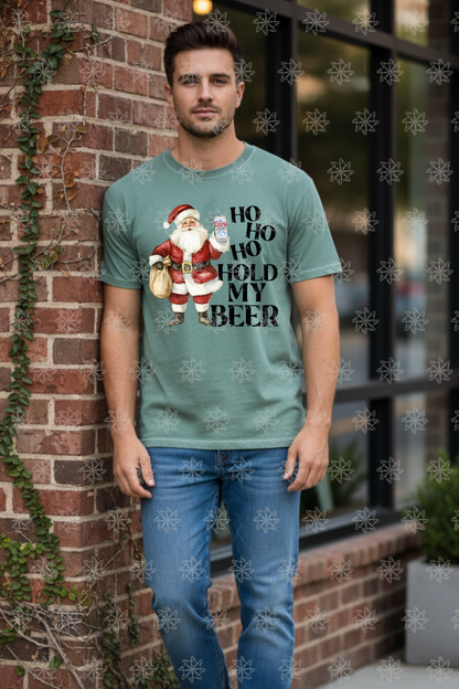 Ho Ho Ho Hold My Beer Tee