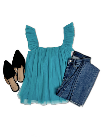 Tulle-ing Around - Sleeveless Top