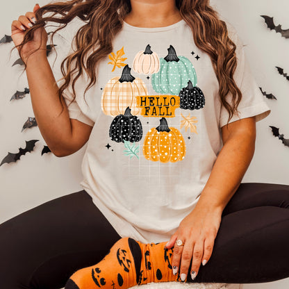 Hello Fall Pumpkins Tee