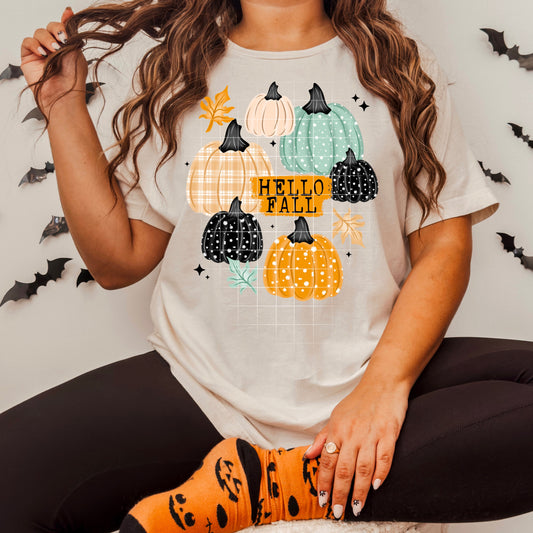 Hello Fall Pumpkins Tee
