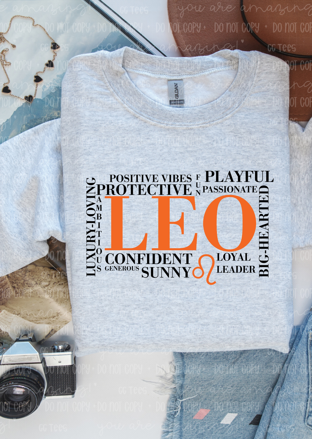 Leo Zodiac Tee Playful, Confident, Loyal