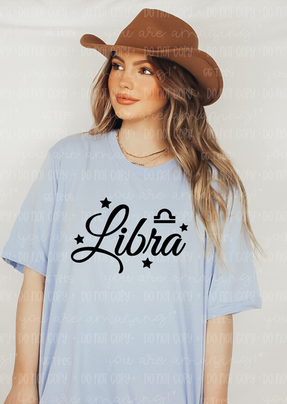 Libra Zodiac Sign Tee