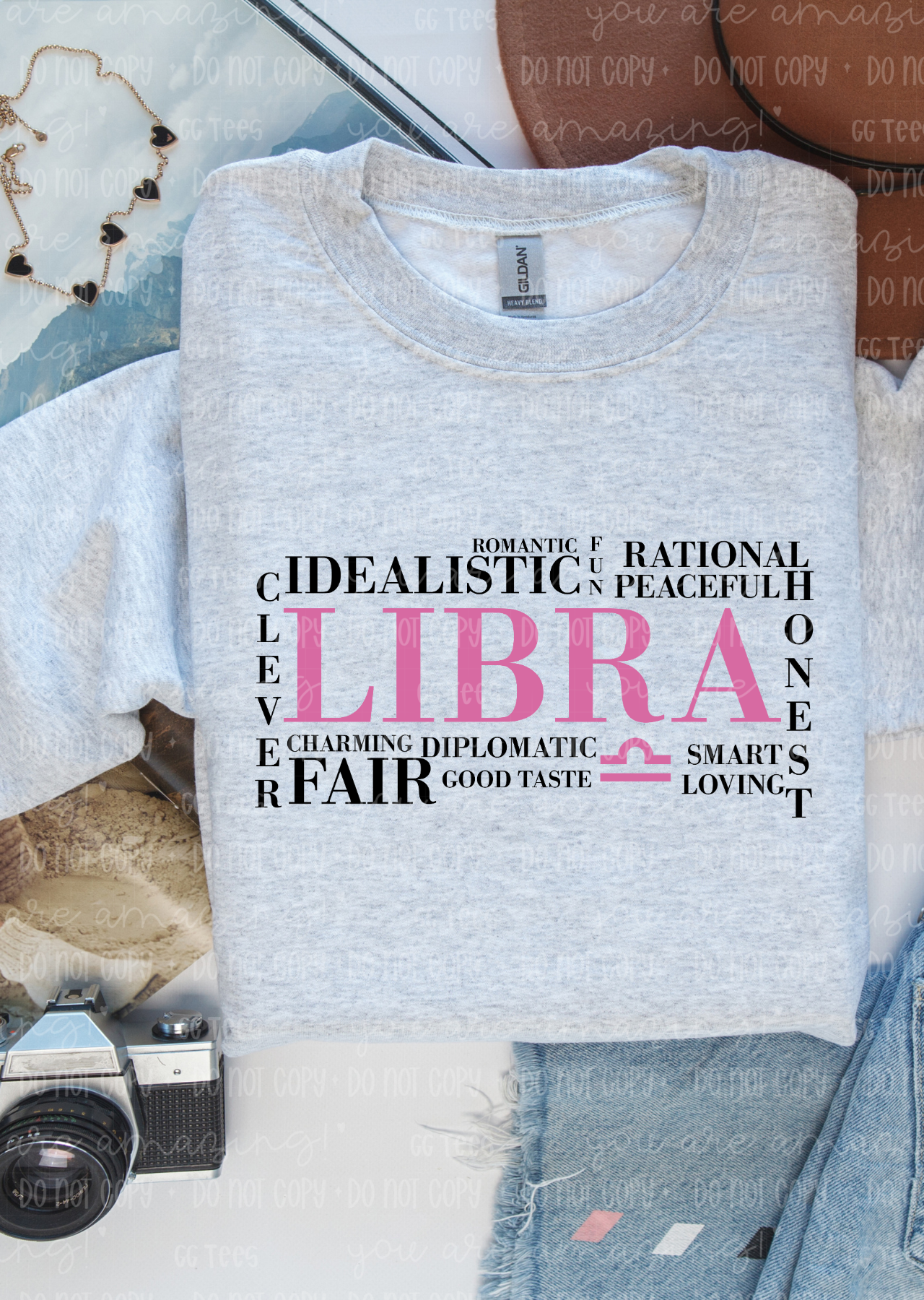 Libra Zodiac Tee – Clever, Fair, Honeset