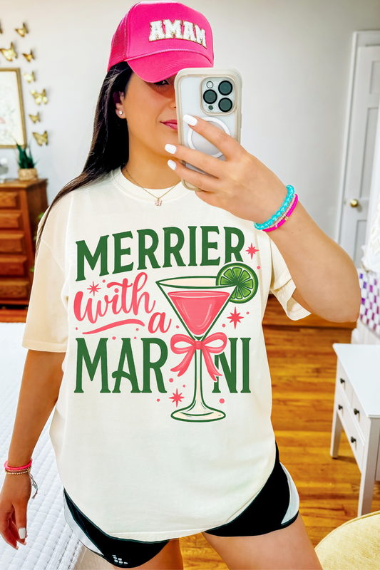Merrier With A Martini Tee or Sweatshirt
