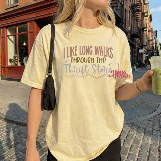 Long Walks Through Thrift Stores Tee