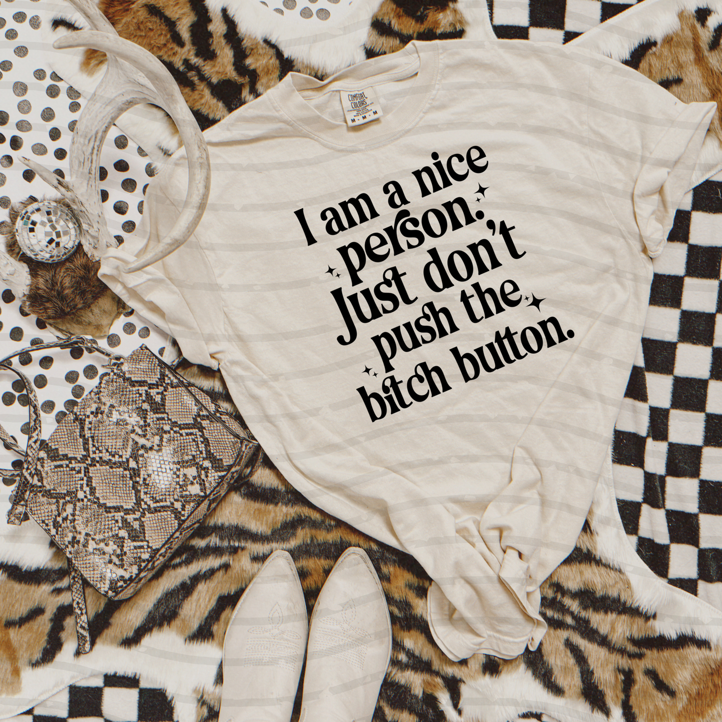 Nice Person Till You Hit The Button Tee