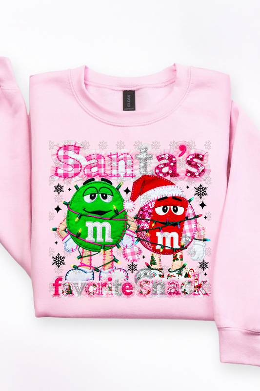 Santa's Favorite Snack M&M Sweatshirt