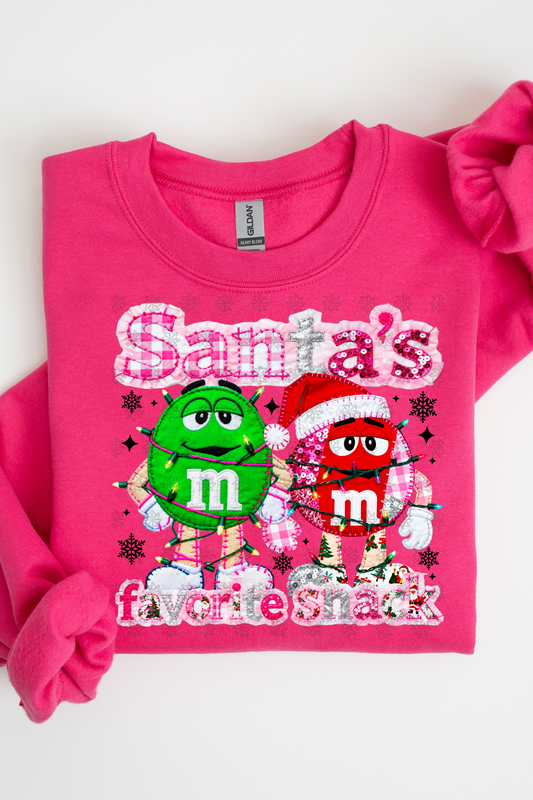 Santa's Favorite Snack M&M Sweatshirt