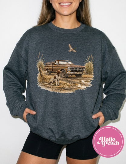 Retro Truck Good Boy Crewneck