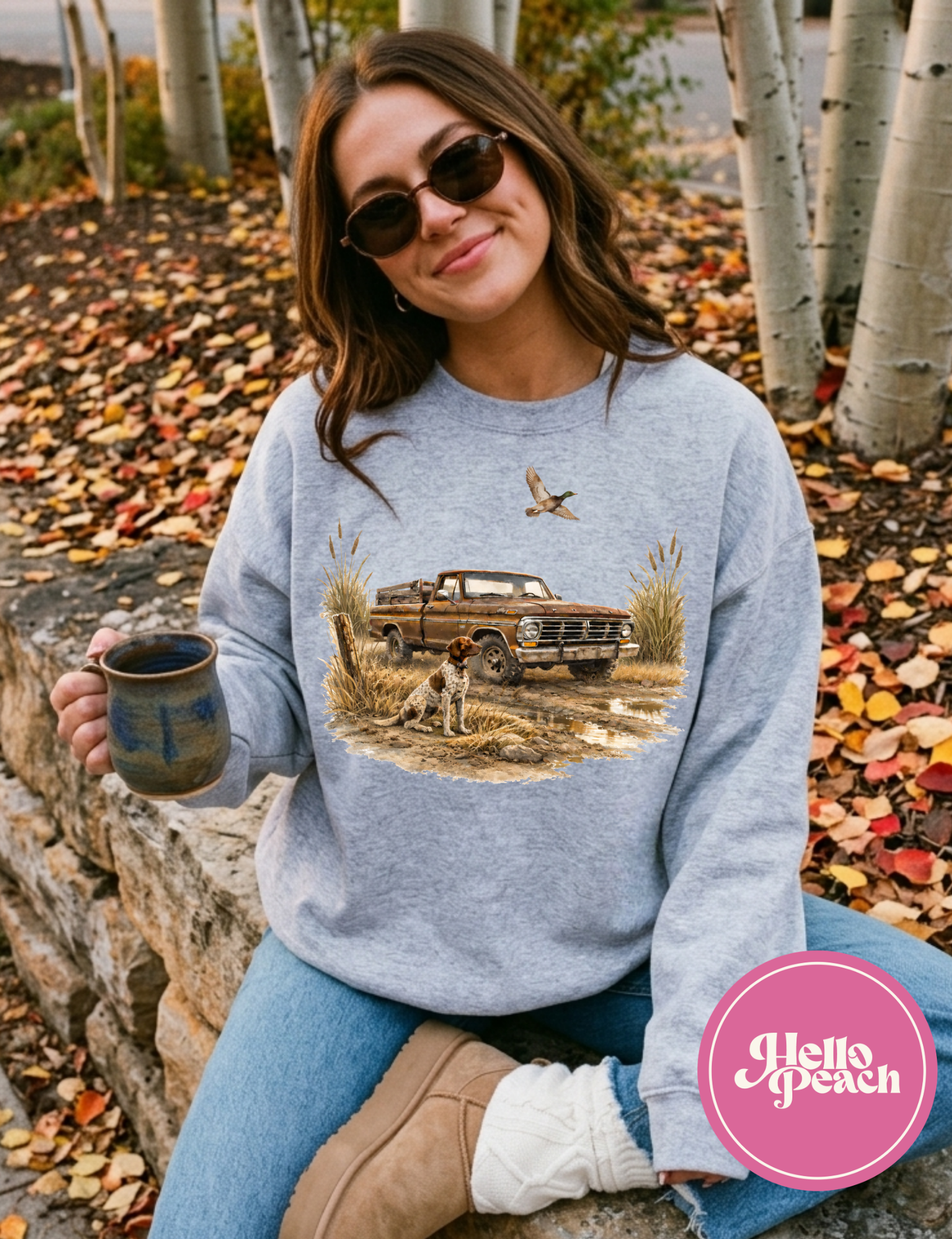 Retro Truck Good Boy Crewneck