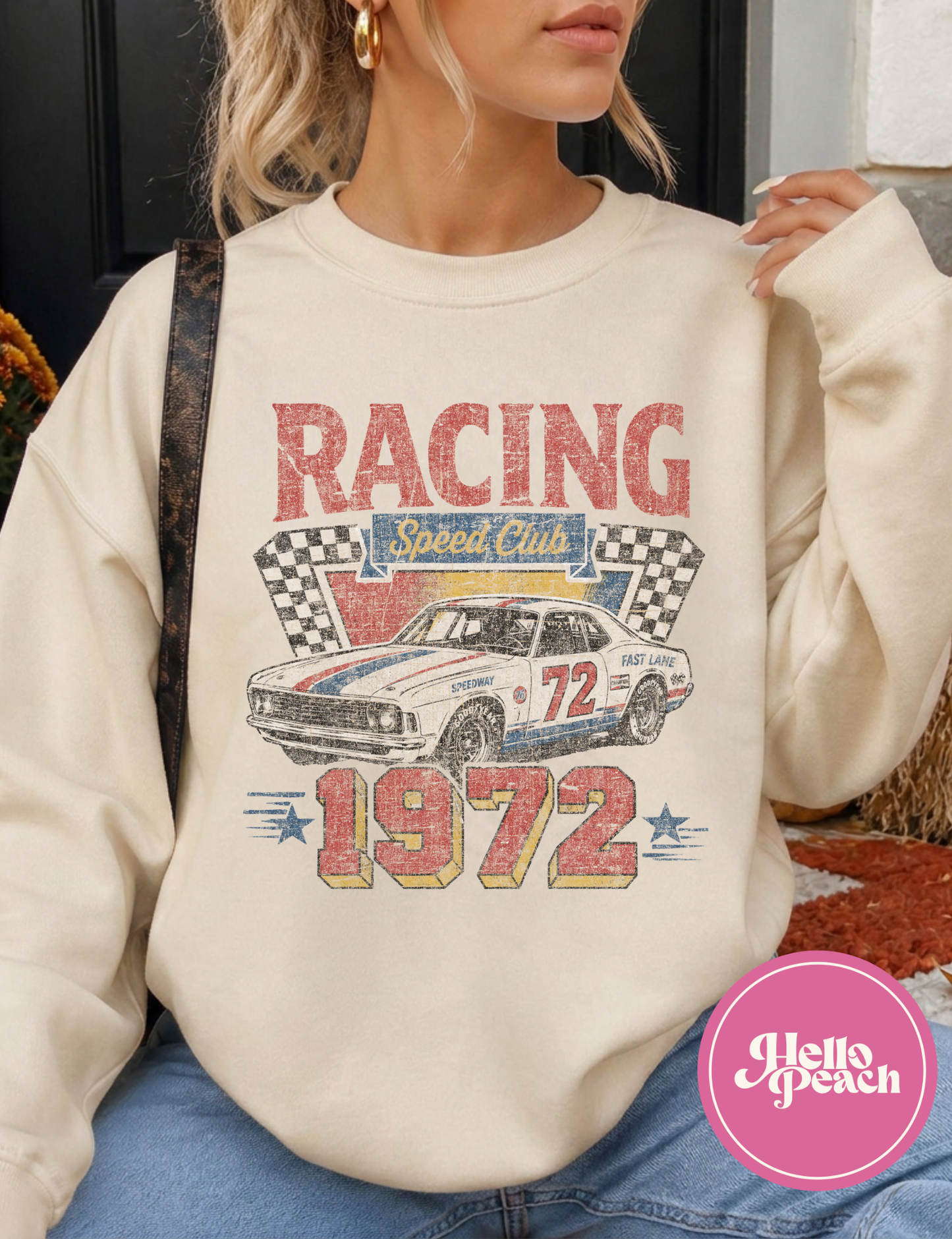 Retro Nascar Crewneck