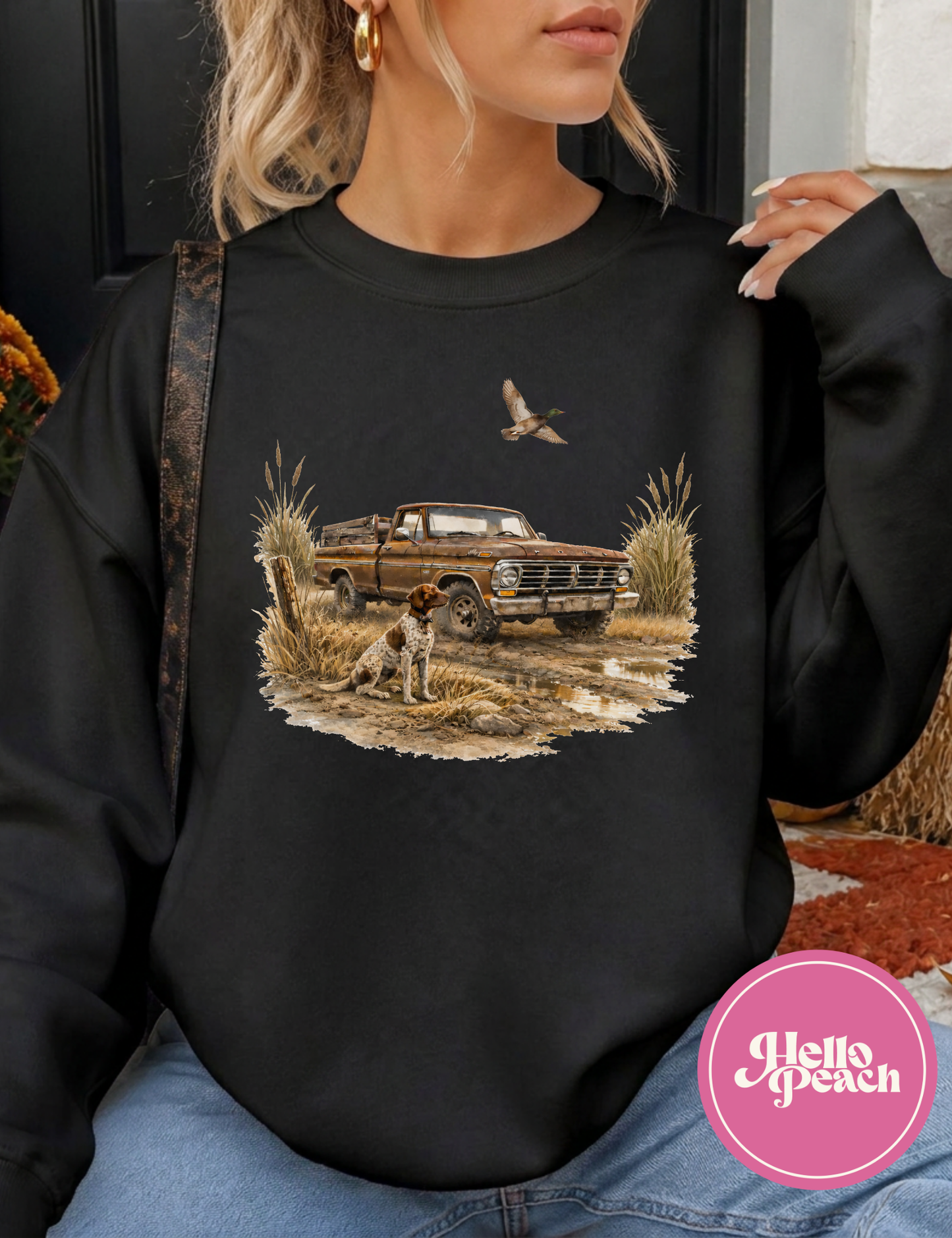 Retro Truck Good Boy Crewneck