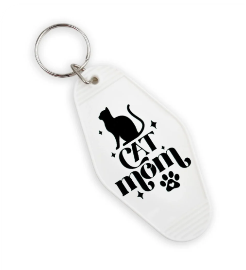 Cat Mom Keychain