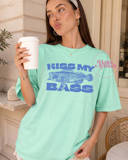 Kiss My Bass Tee (Blue)