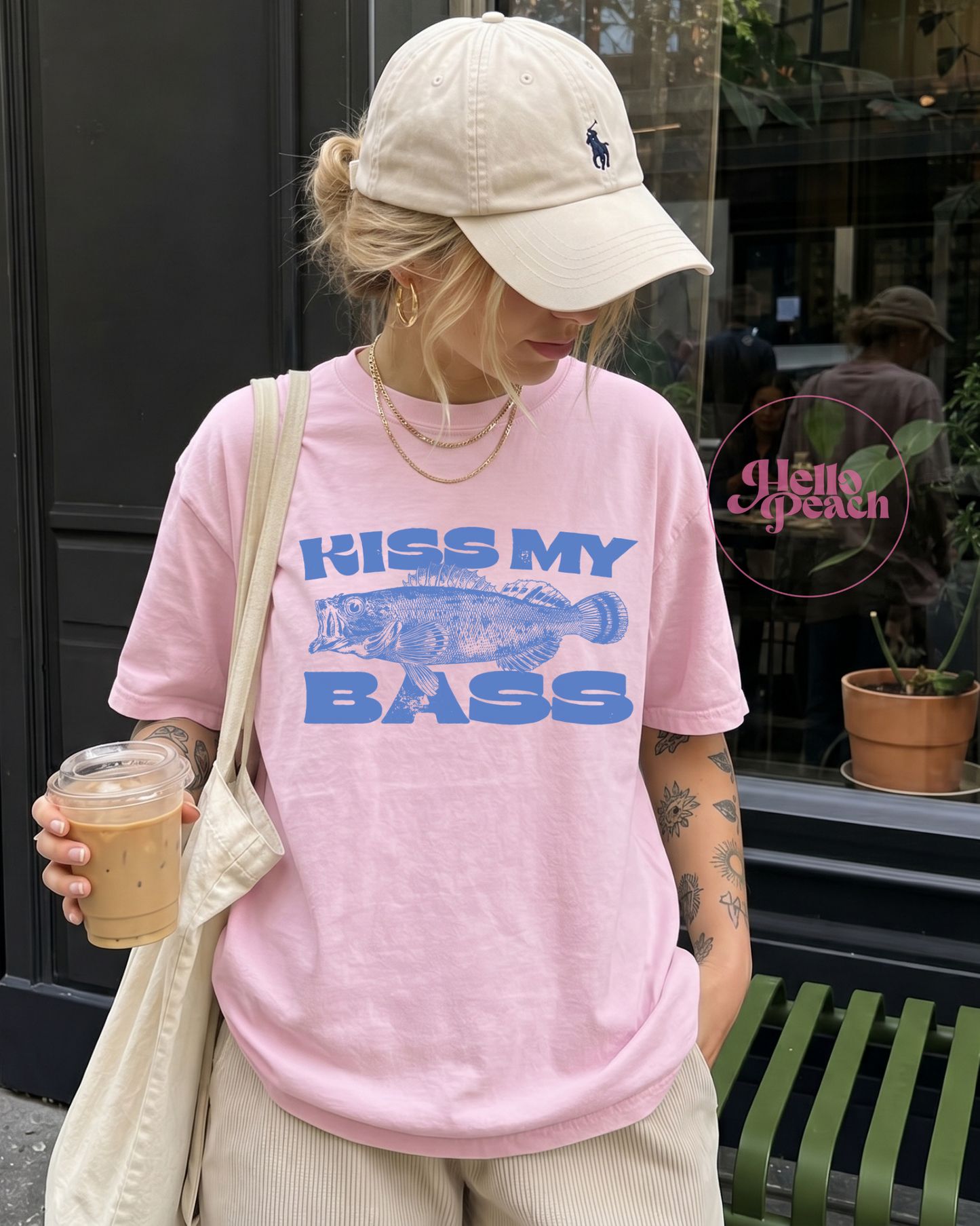 Kiss My Bass Tee (Blue)
