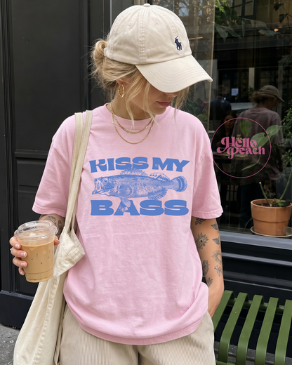 Kiss My Bass Tee (Blue)
