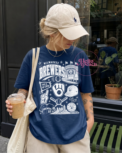 Milwaukee Baseball Collage Tee