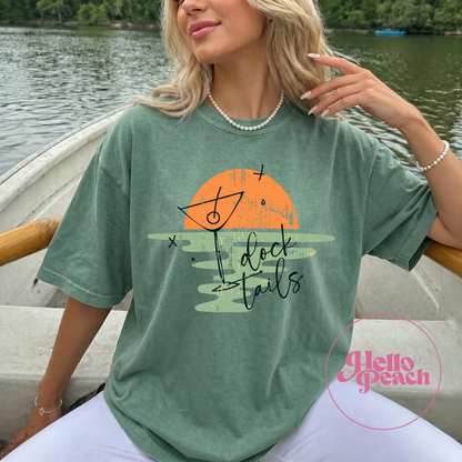 Boat Dock Martini Tee