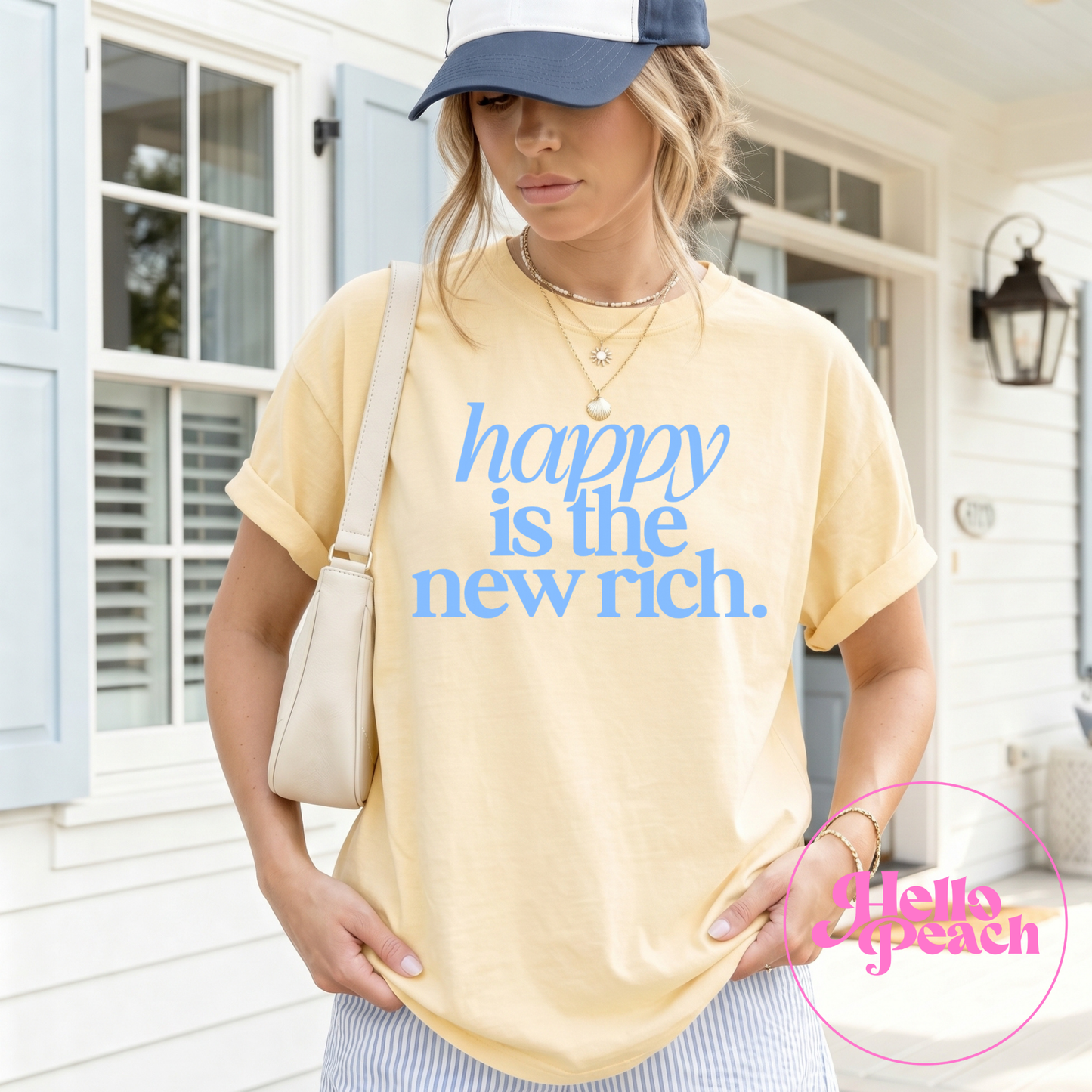 Happy Is The New Rich Tee