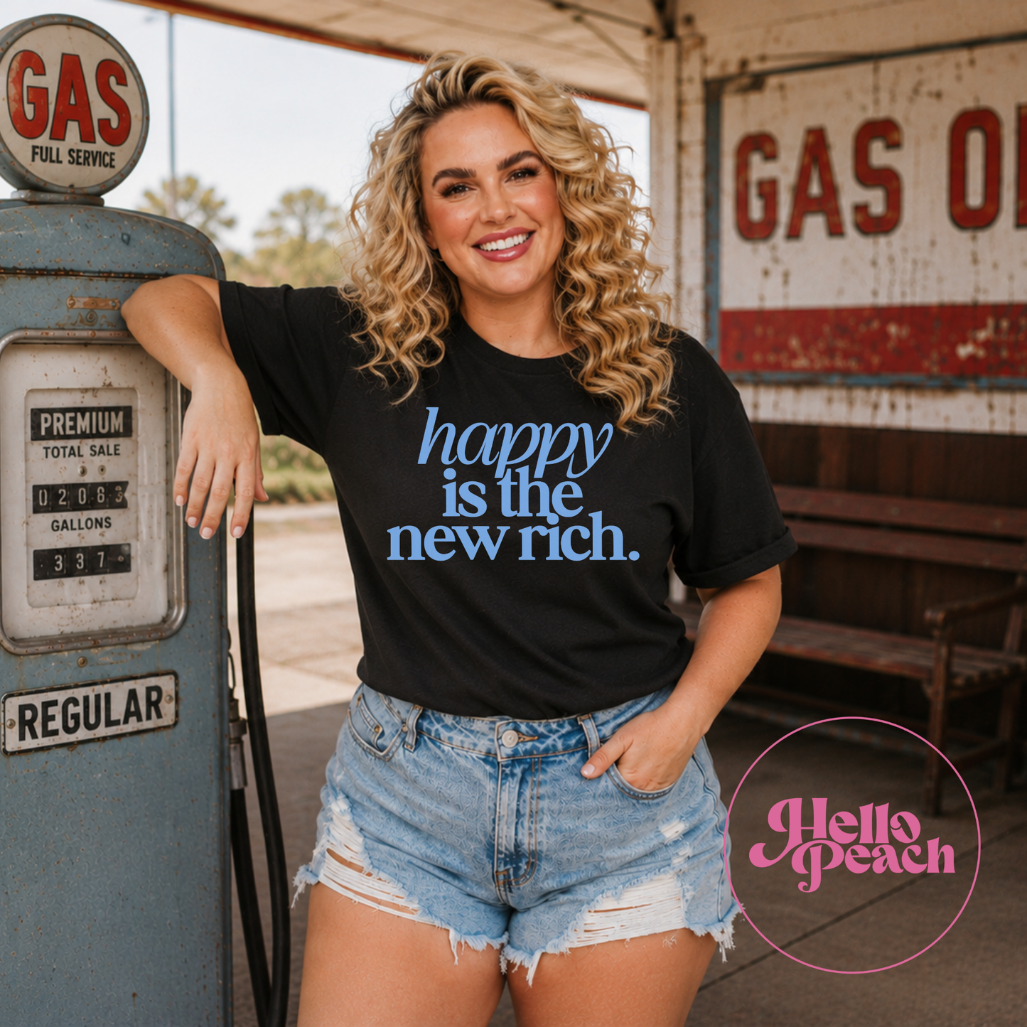 Happy Is The New Rich Tee