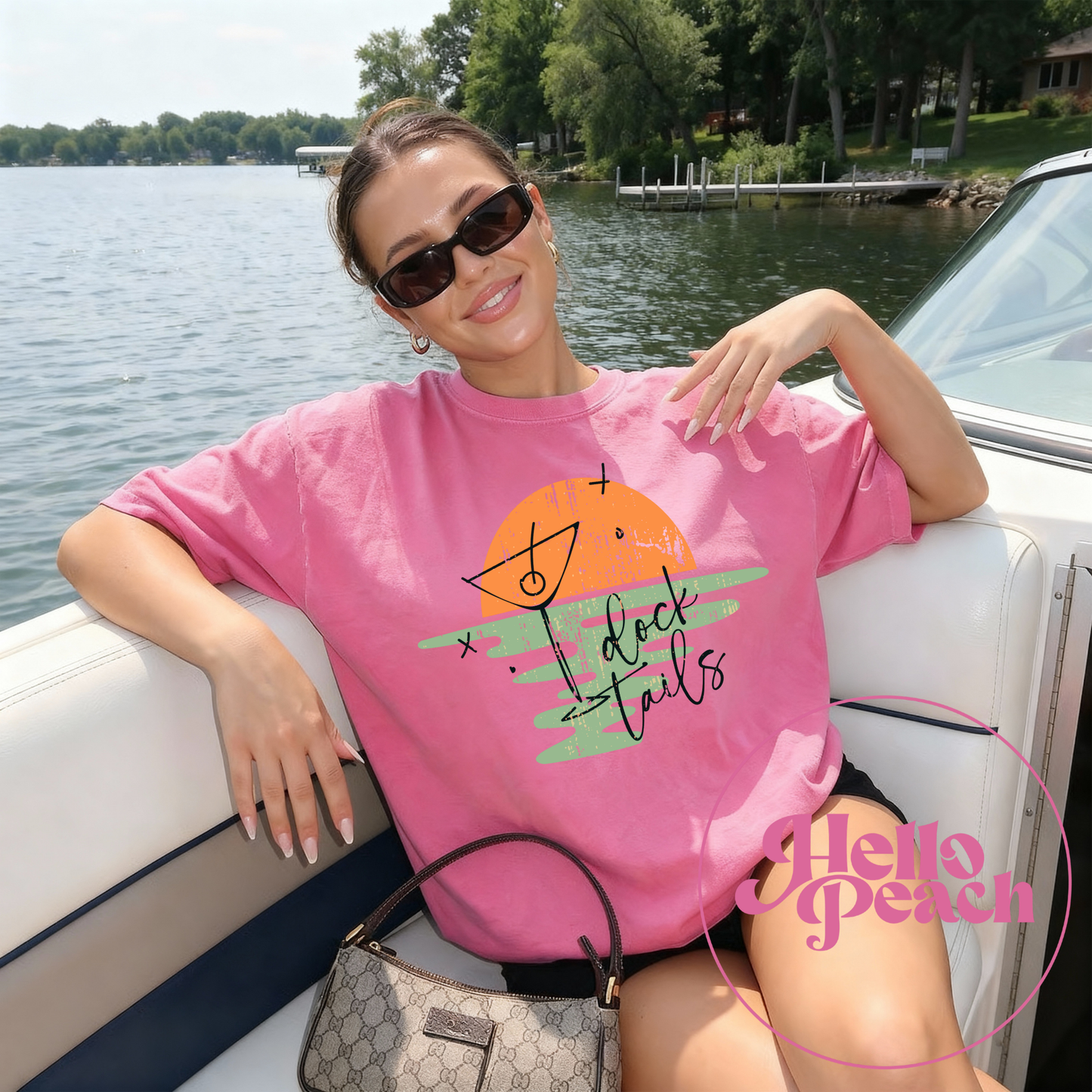 Boat Dock Martini Tee