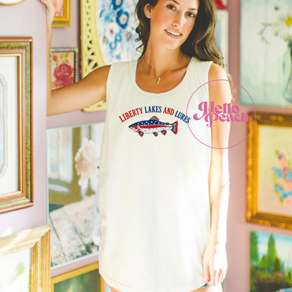 Liberty Lakes and Lures Tee or Tank