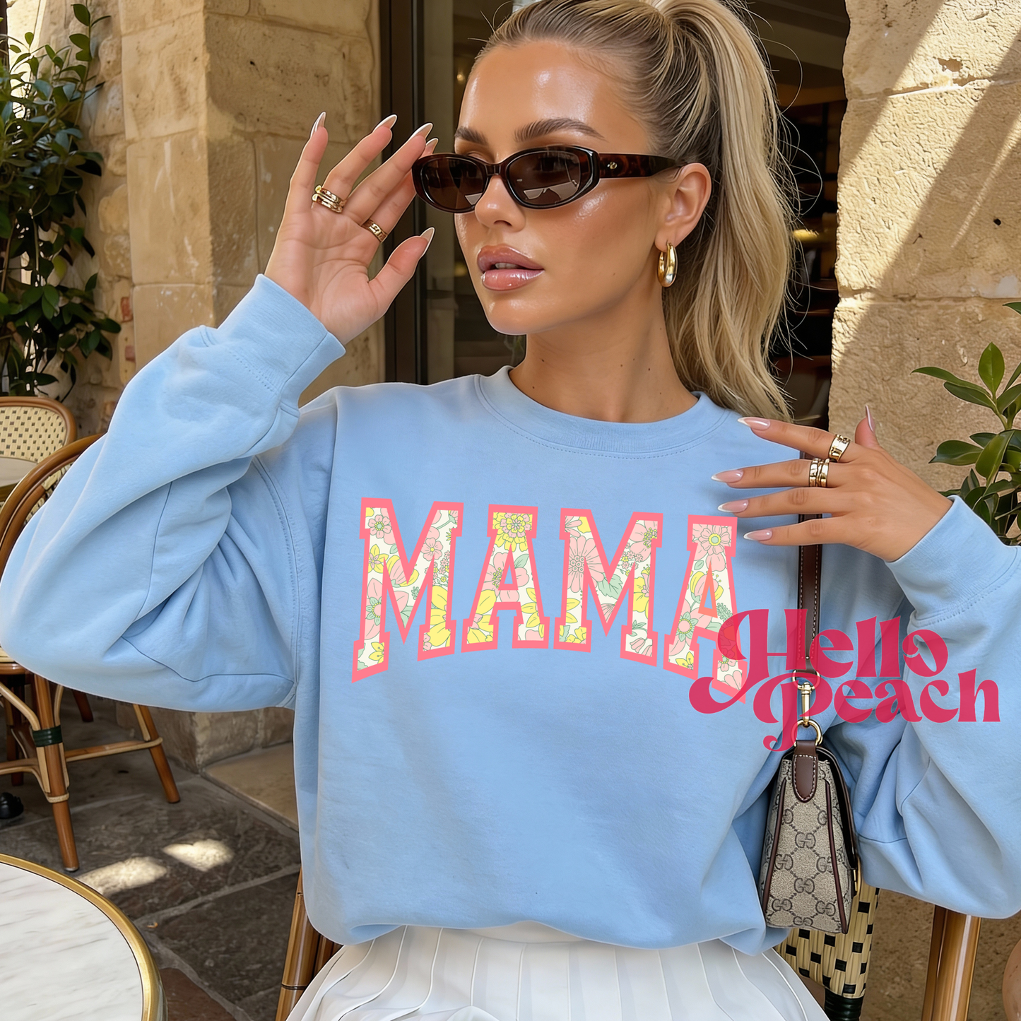 Floral Mama Tee or Sweatshirt