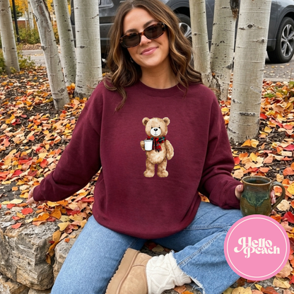 Preppy Coffee Bear Crewneck