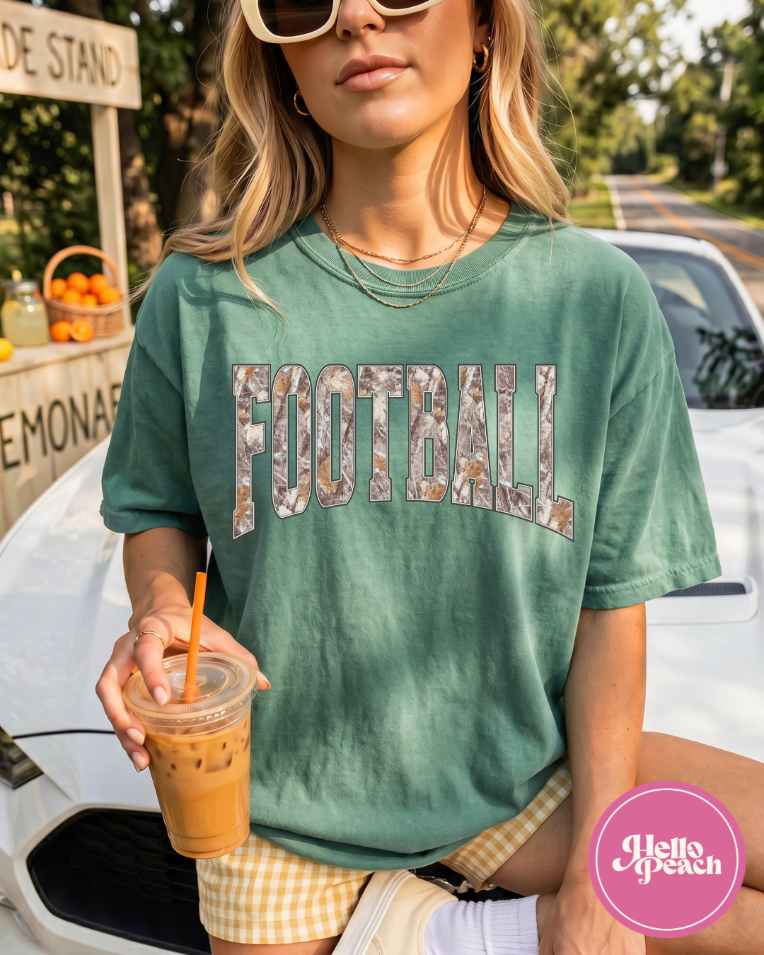 Camo Football Tee