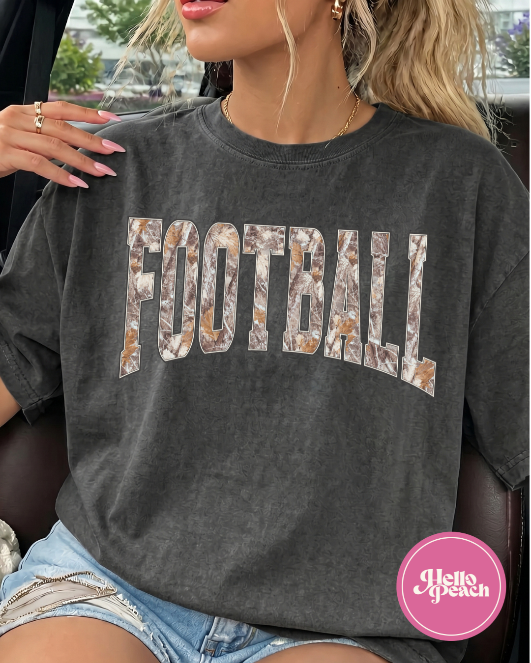 Camo Football Tee