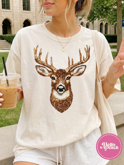 Faux Glitter Dear Tee