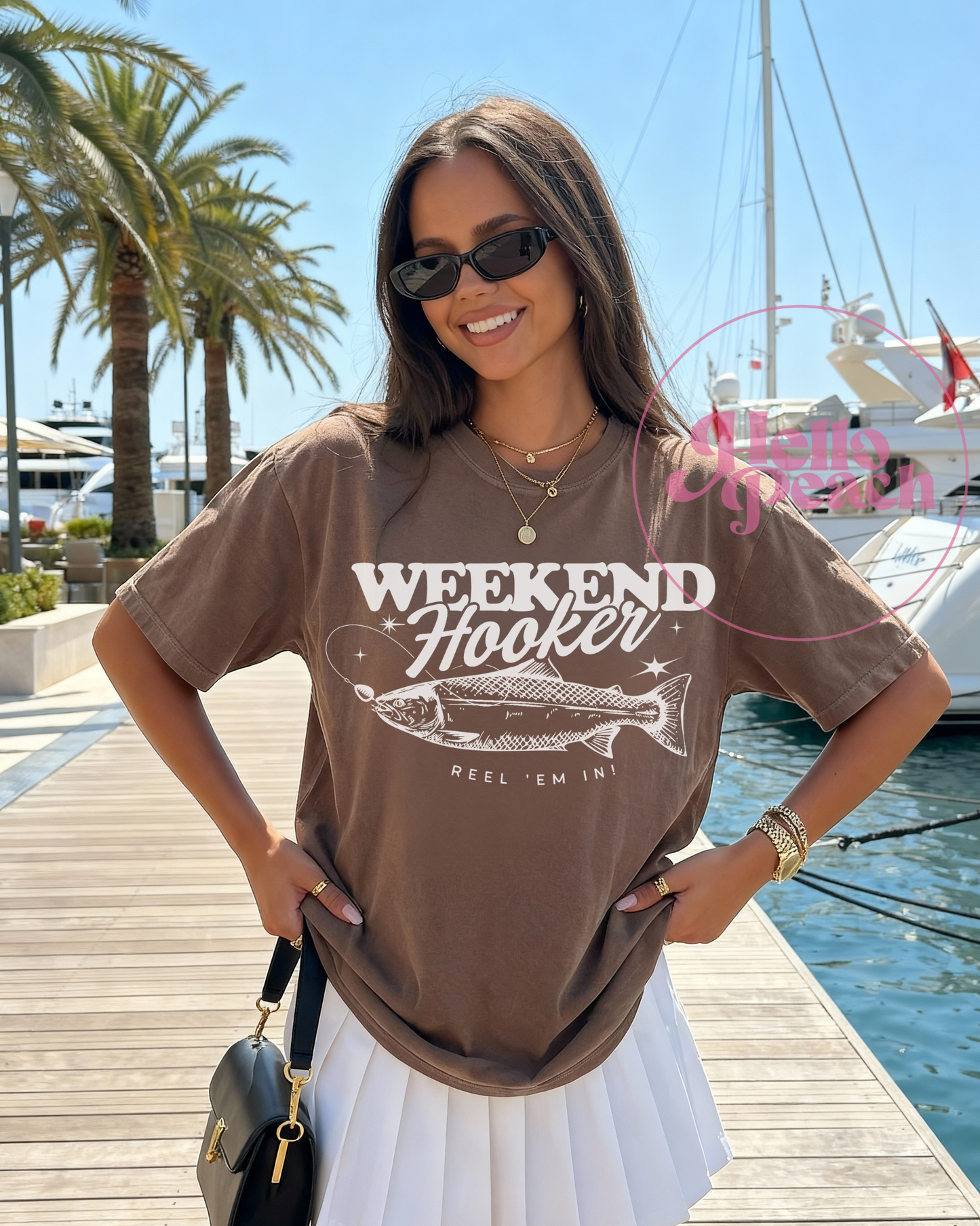 Weekend Hooker (White) Tee