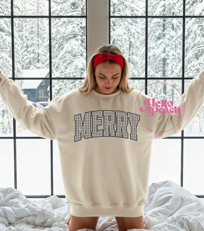 Merry Crewneck (Gingham)