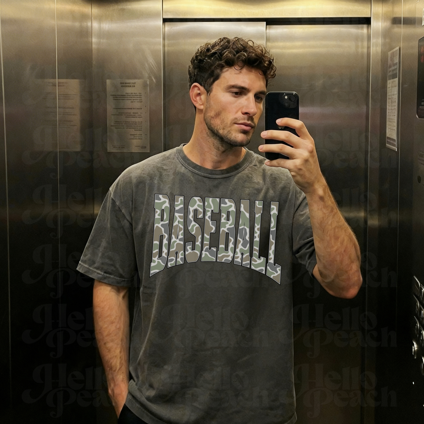Camo Baseball Tee or Sweatrshit