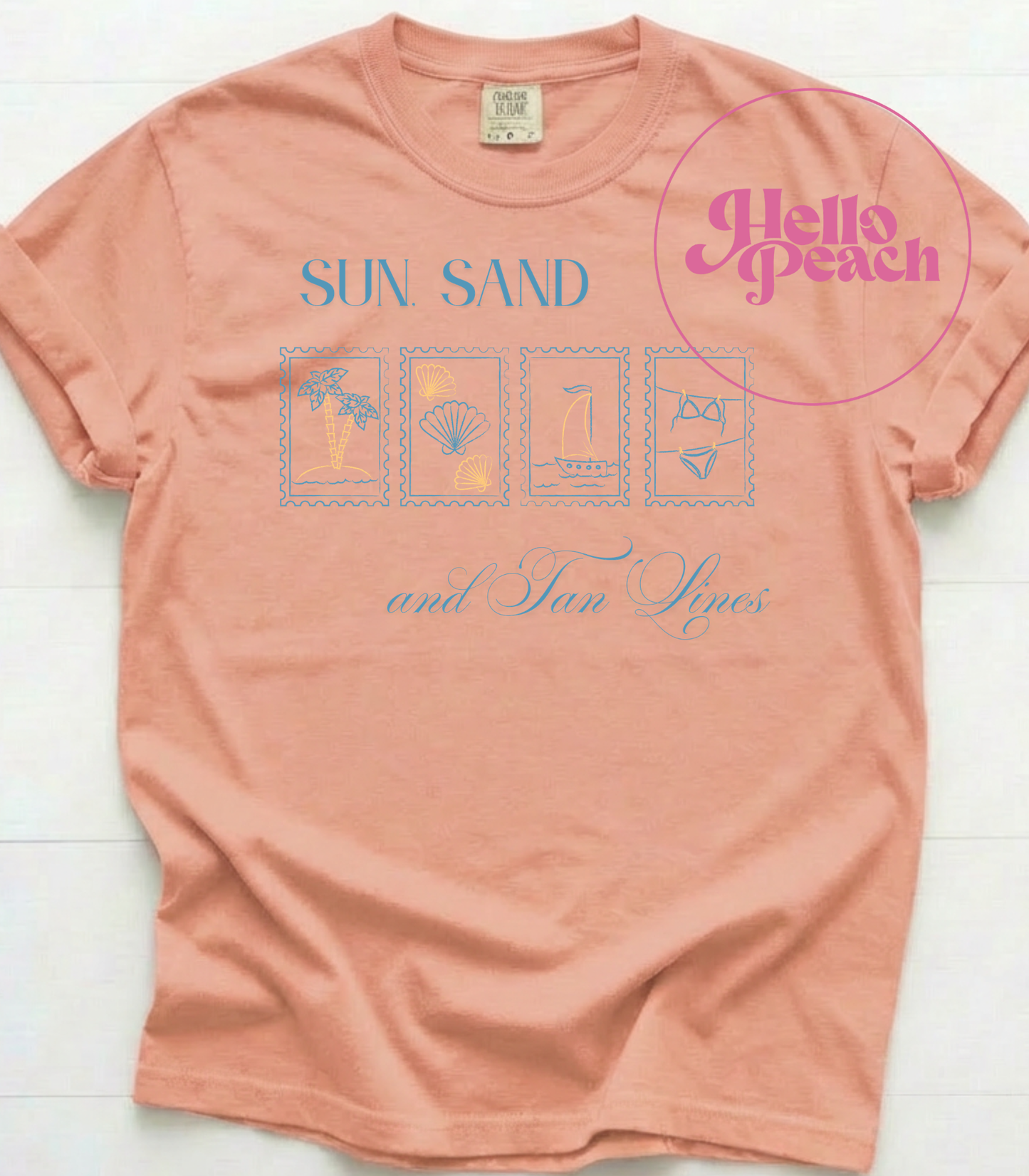 Sun Sand and Tan Lines Tee and Sweatshirt